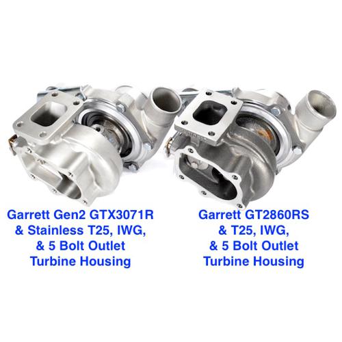 GEN2 Garrett GTX3076R, Compact Comp Hsg, Stainless .64 AR T25 IWG 5 Bolt Turbine Hsg, 1 Bar Actuator GRT-TBO-B34 - Image 4