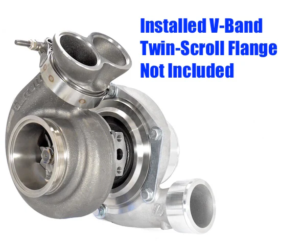 GEN2 Garrett GTX3076R Turbo with .61 A/R Garrett Twin-Scroll V-Band Turbine Housing GRT-TBO-K51 - Image 6