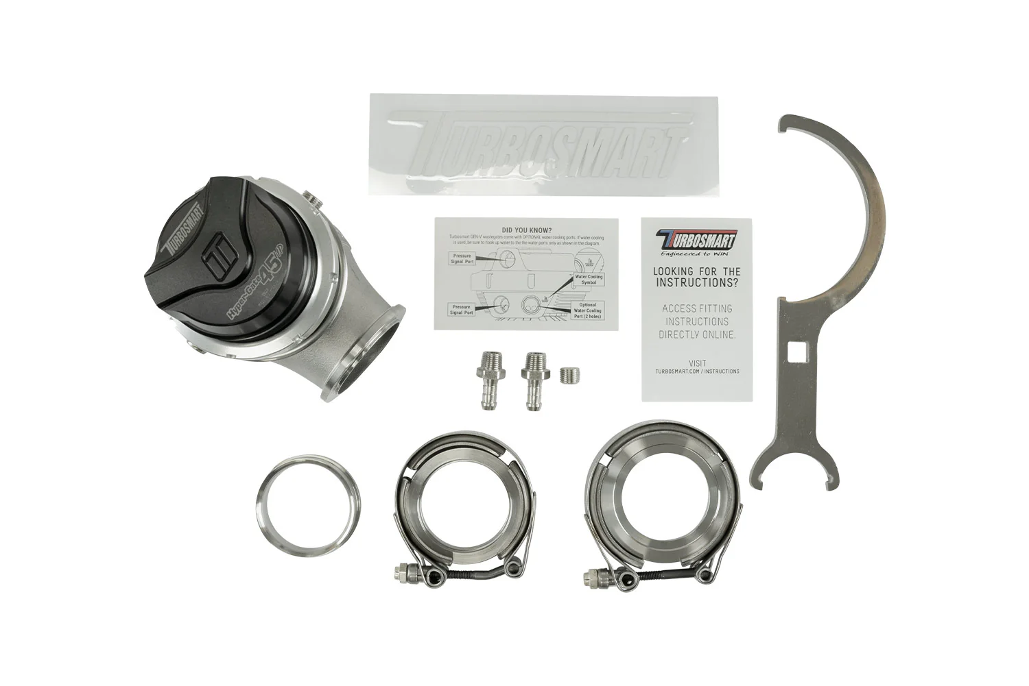 GenV HyperGate45HP ‘High Pressure’ 35psi External Wastegate (Black) - Image 6