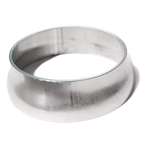Short Transition (Formed) stainless 4" OD to 5" OD, overall length 1.8" (45mm) - Stainless Reducer - Image 2