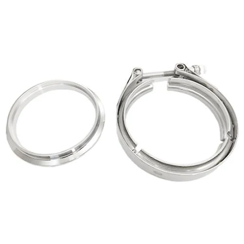 Stainless DOWNPIPE SIDE Flange and Clamp set for GT40R GTX4088R (and *some* GTW models) - Image 2