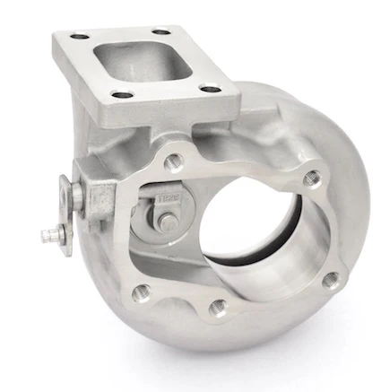 T25 Inlet, Internally Gated, Stainless Steel, & .86 A/R Turbine Housing for GT30/GTX30 - Image 2